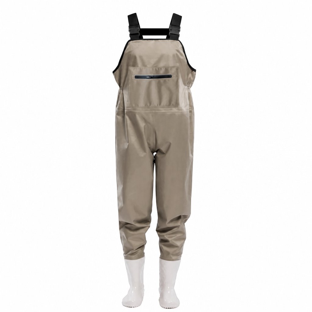 Kwavel women's nylon chest waders with waterproof zipper pocket
